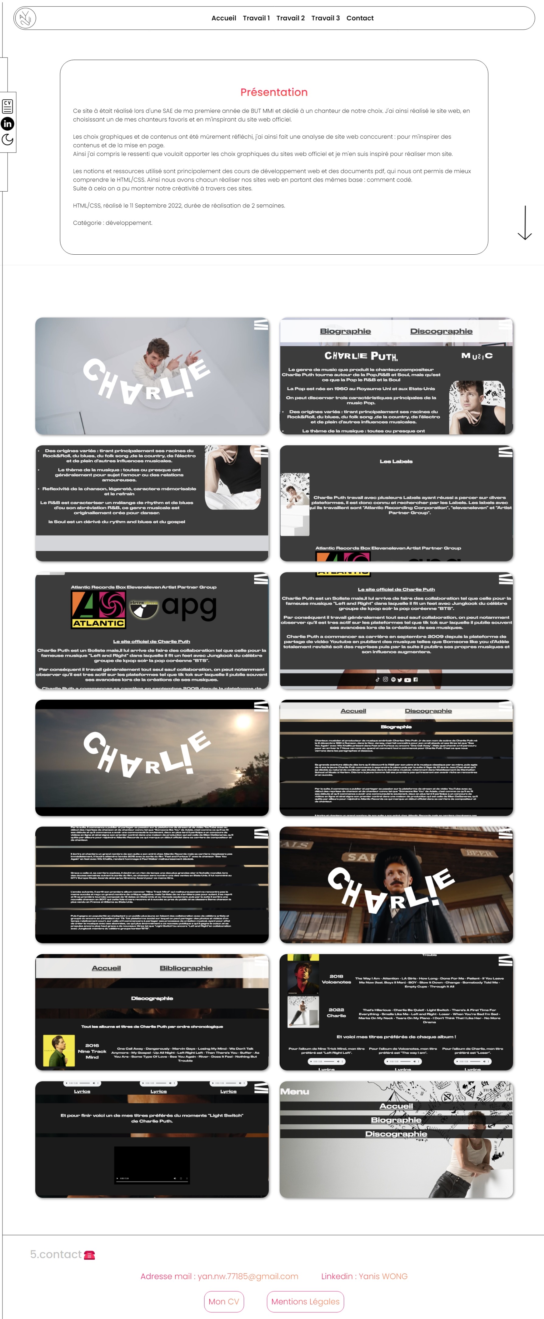 Projet Portfolio 2022